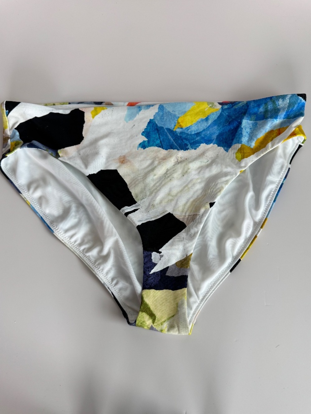 CALIA Abstract Print Bikini Bottoms Women's Size Large Swim Bottom Multicolor